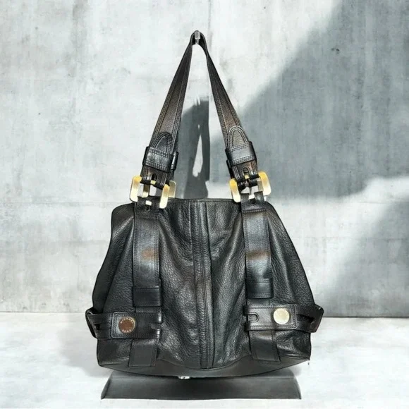 Michael Kors Bags Michael Kors Harness Handbag Leather Gold